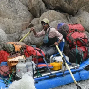 gear boat in colorado on a multi-day trip