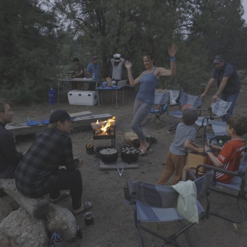 the adventure company multiday rafting trip overnight campfire